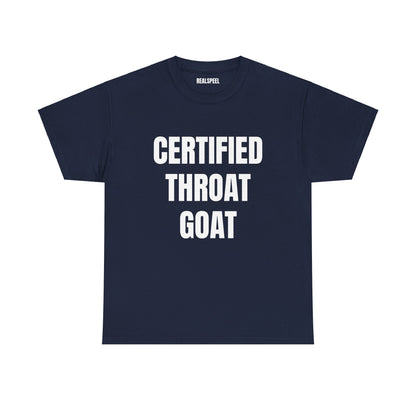 CERTIFIED THROAT GOAT T-SHIRT