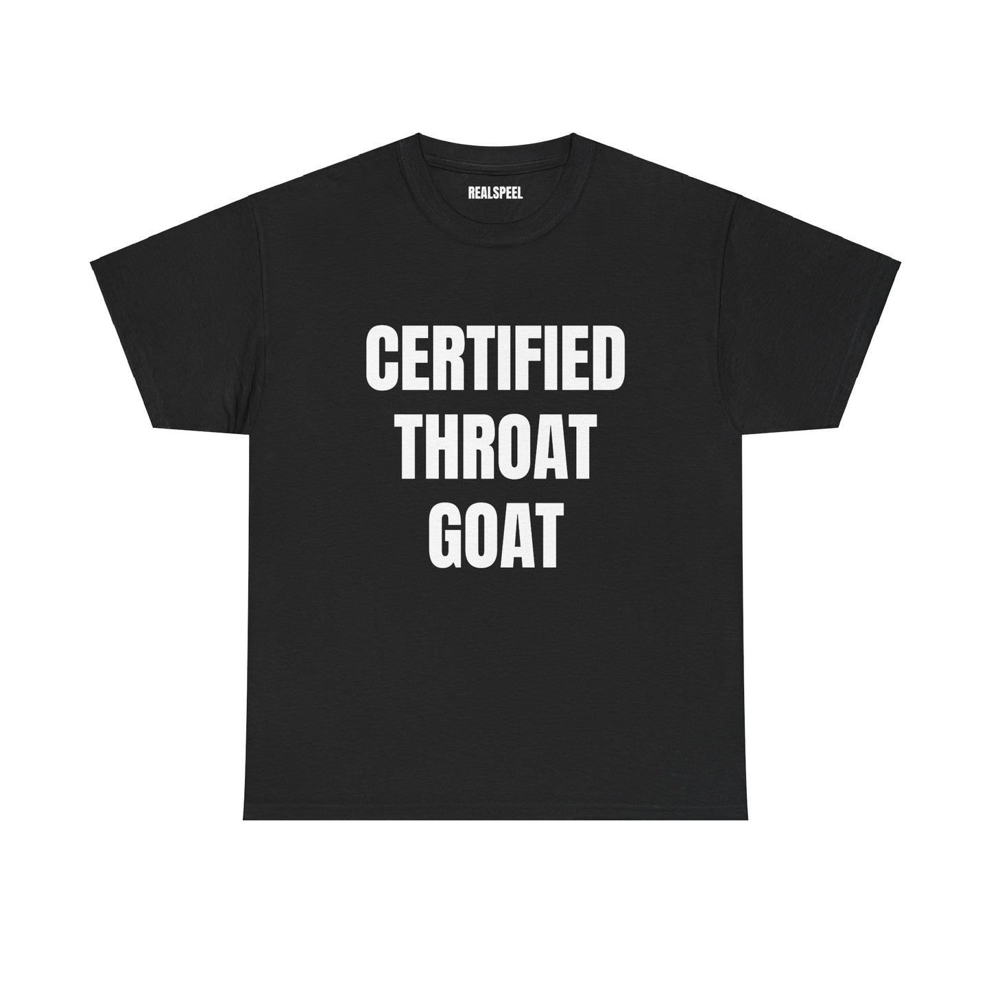 CERTIFIED THROAT GOAT T-SHIRT