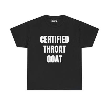 CERTIFIED THROAT GOAT T-SHIRT