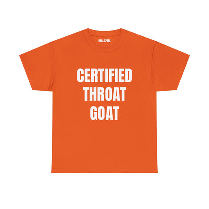 CERTIFIED THROAT GOAT T-SHIRT