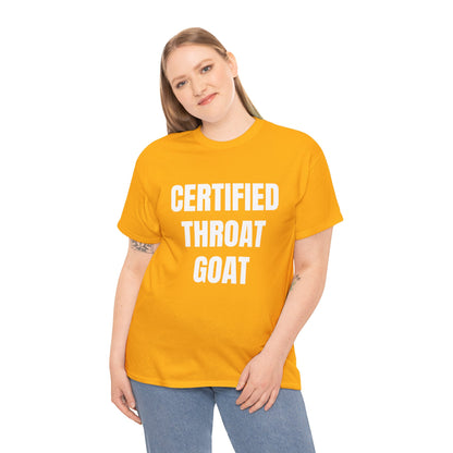 CERTIFIED THROAT GOAT T-SHIRT