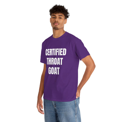 CERTIFIED THROAT GOAT T-SHIRT