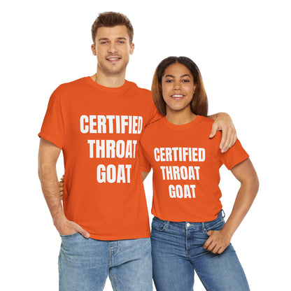 CERTIFIED THROAT GOAT T-SHIRT