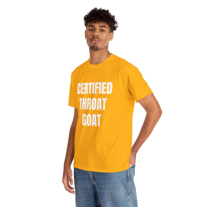 CERTIFIED THROAT GOAT T-SHIRT